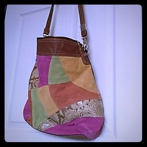 Fossil crossbody swade and leather